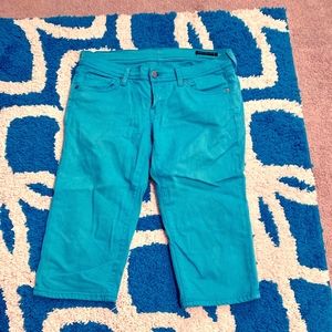 Citizens of Humanity teal crop jean: SZ 29